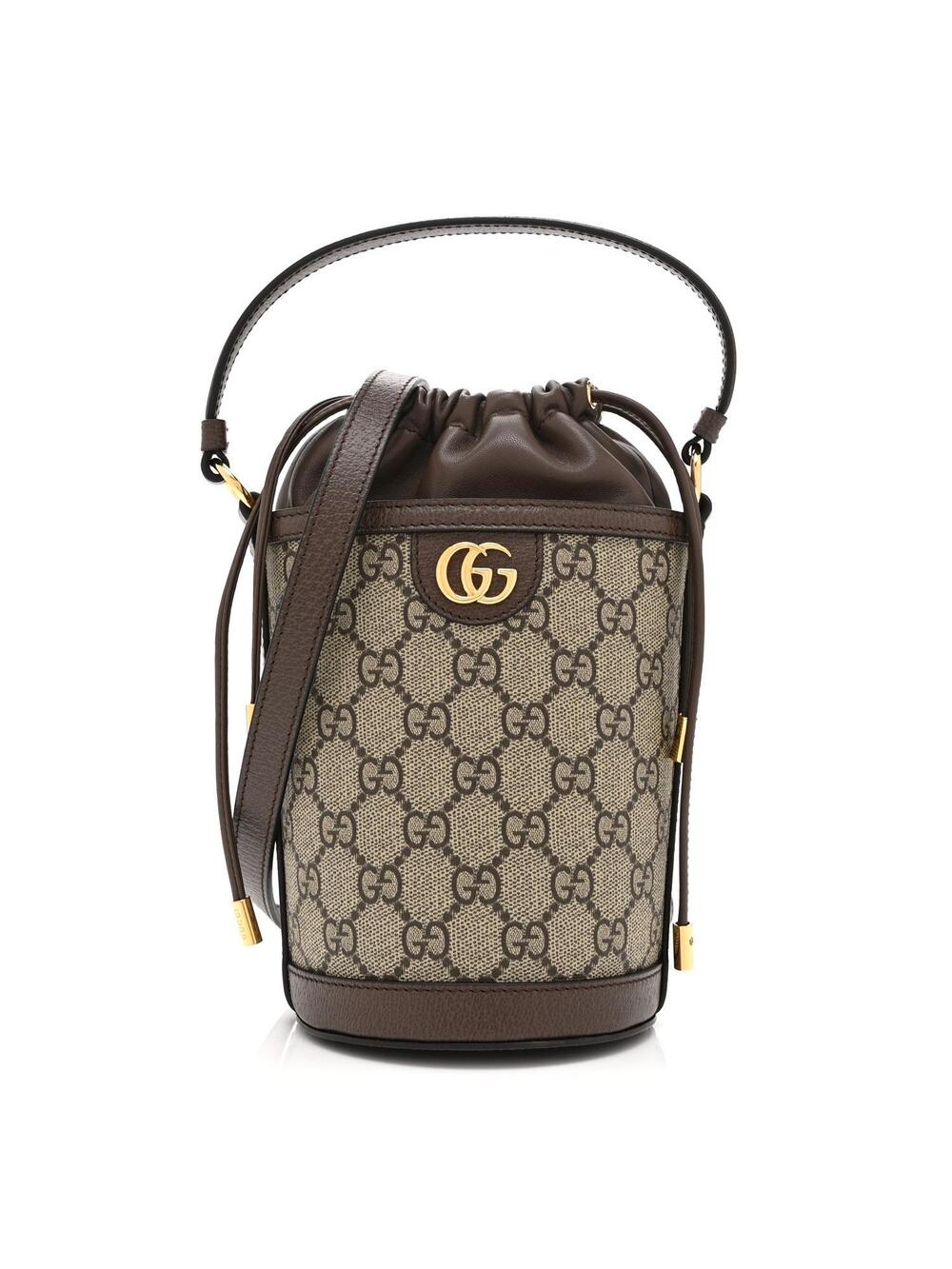 Gucci Gg Supreme Ophidia Mini Bucket #289928G12B